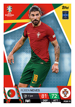 Ruben Neves Portugal Topps Match Attax EURO 2024 #POR11
